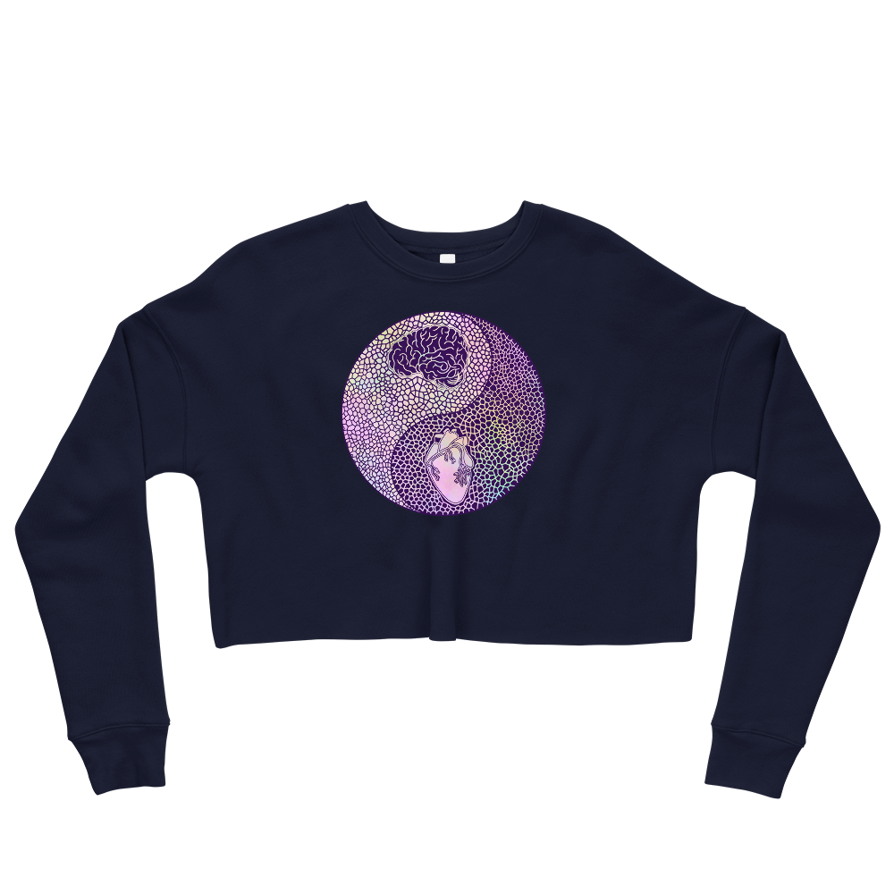 This Shroom Beach fleece cropped sweatshirt is the way to go to look fashionable while feeling perfectly comfy.