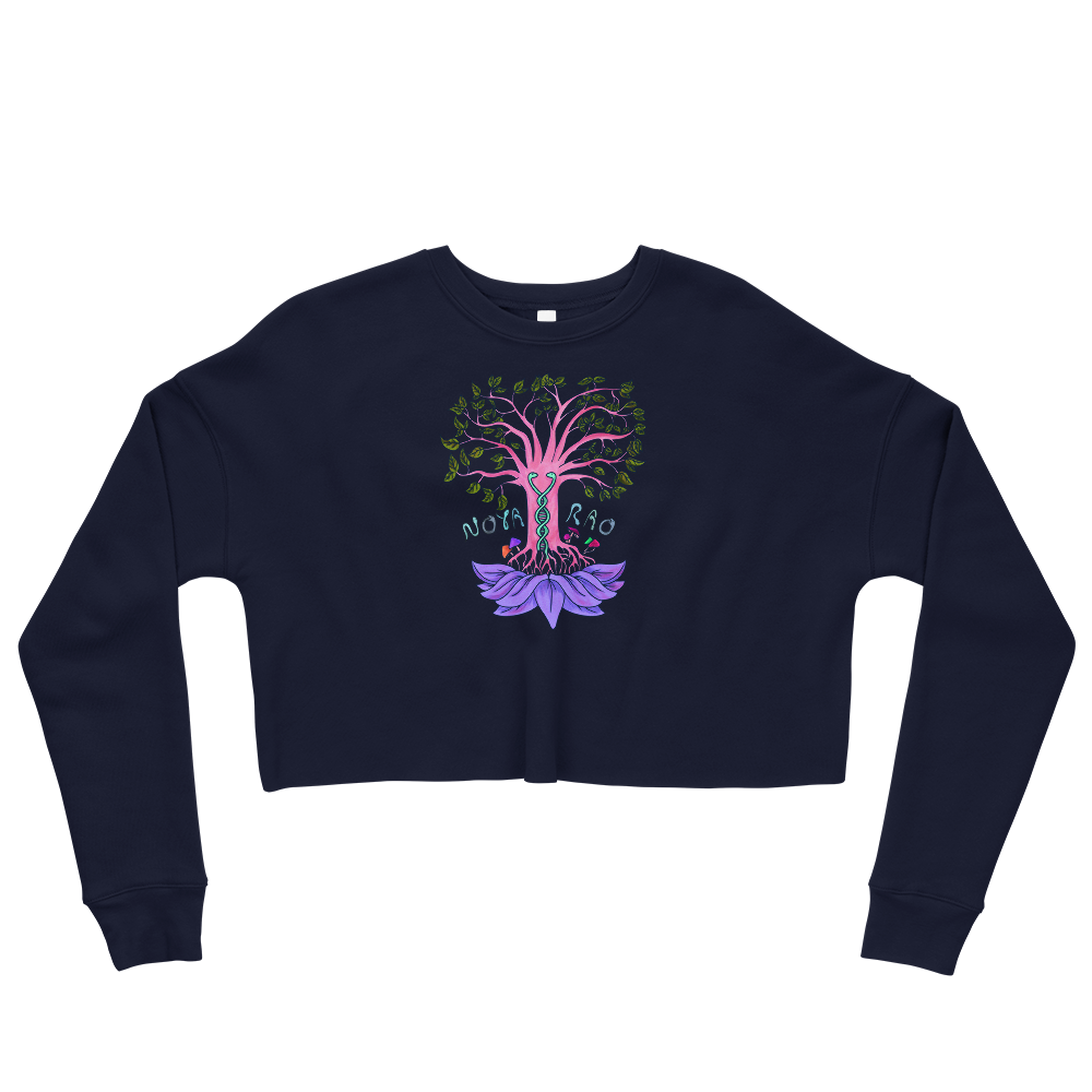 This Shroom Beach fleece cropped sweatshirt is the way to go to look fashionable while feeling perfectly comfy.