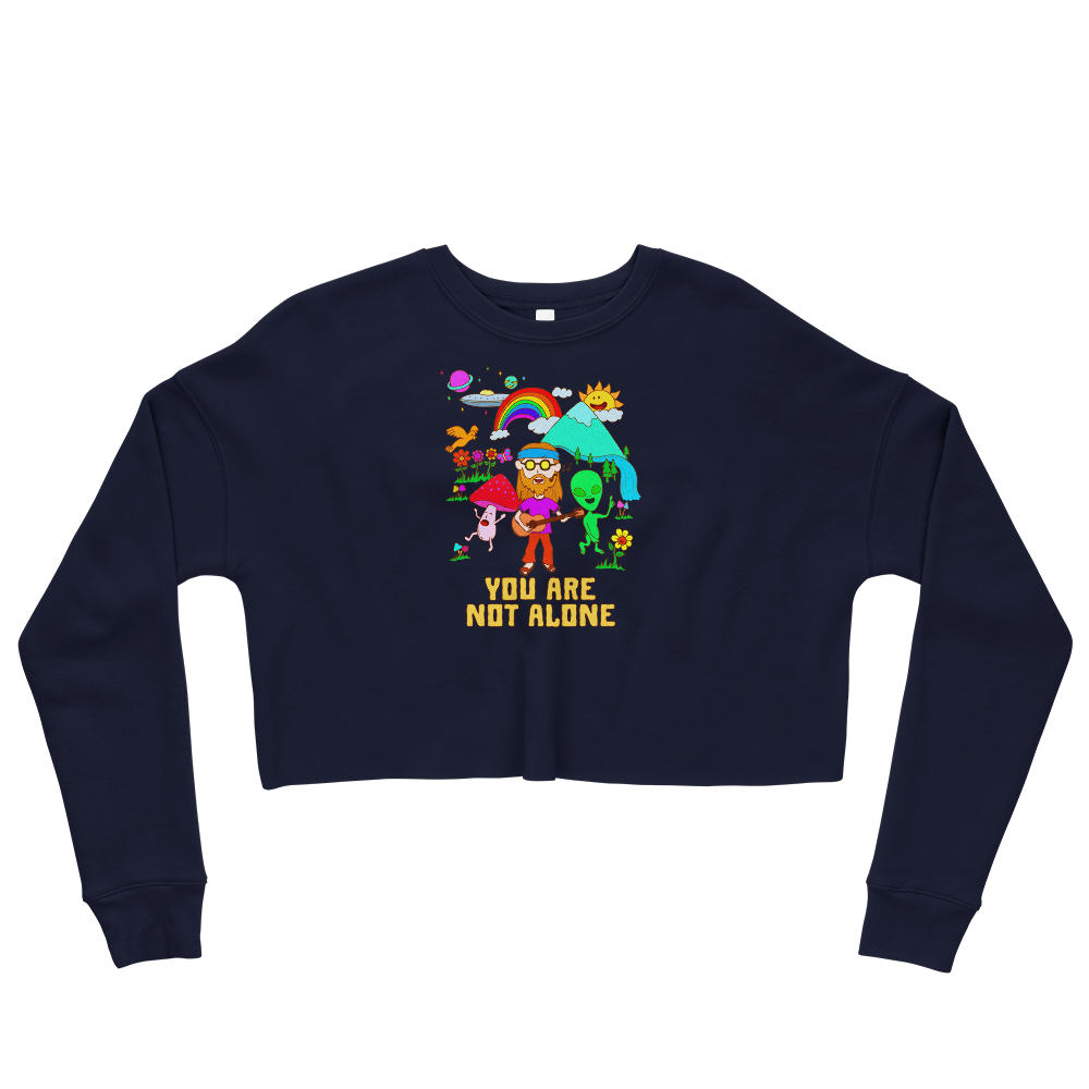 This Shroom Beach fleece cropped sweatshirt is the way to go to look fashionable while feeling perfectly comfy.