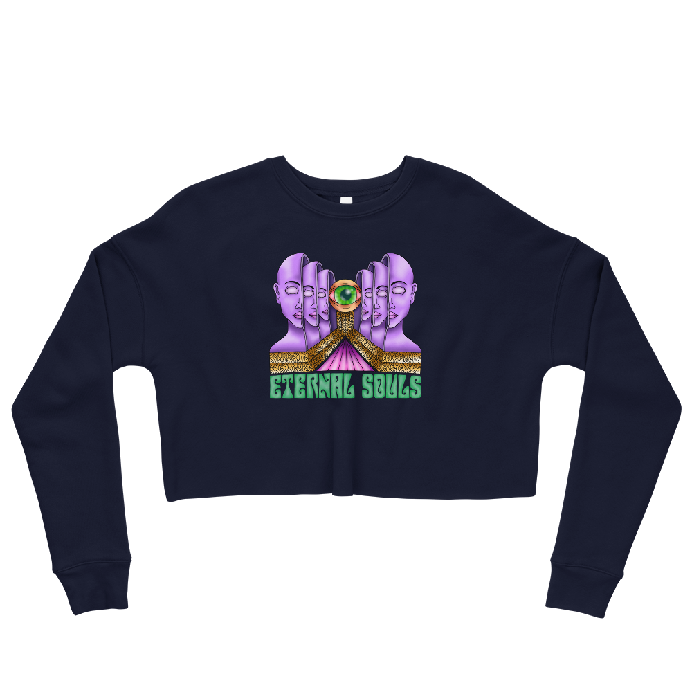 This Shroom Beach fleece cropped sweatshirt is the way to go to look fashionable while feeling perfectly comfy.