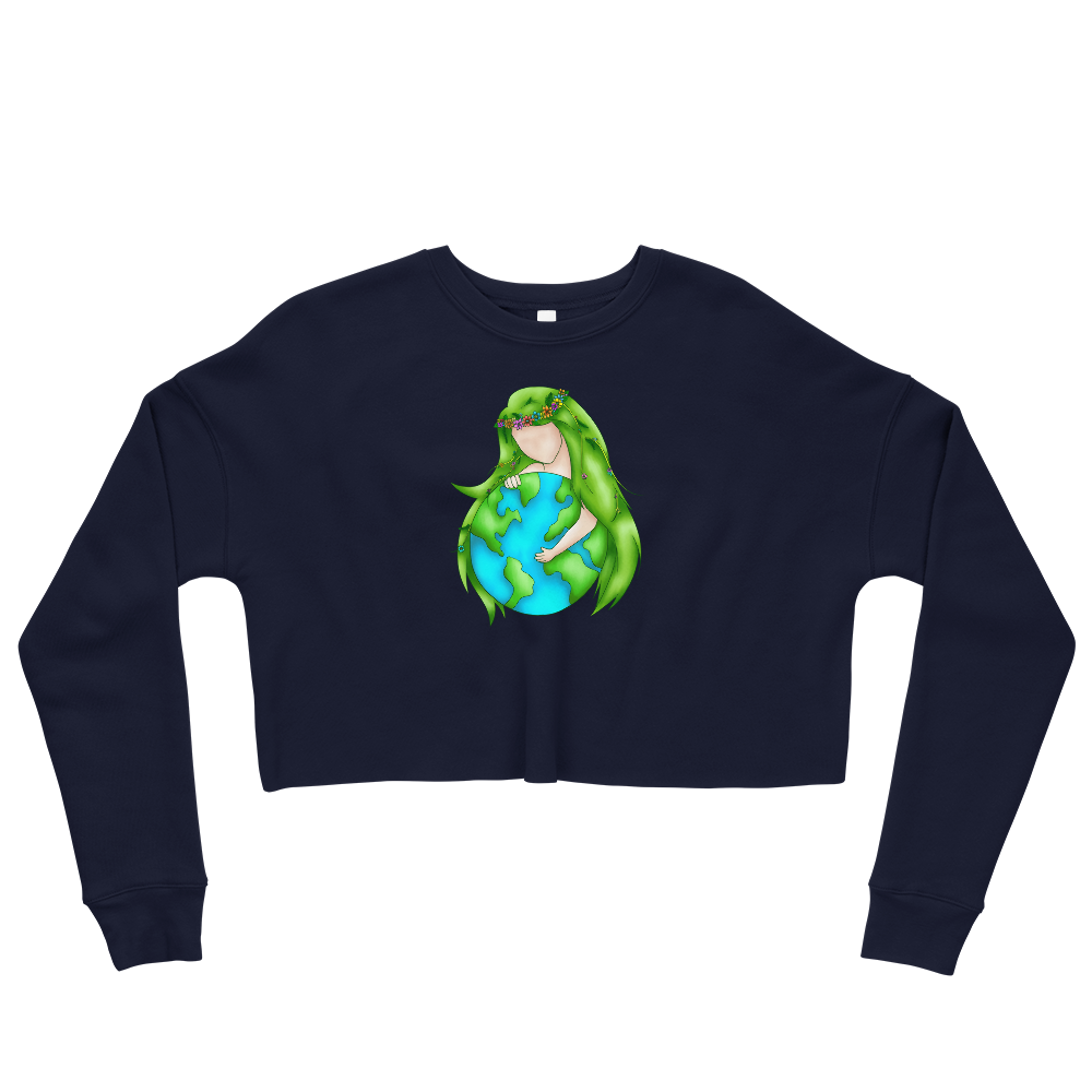 This Shroom Beach fleece cropped sweatshirt is the way to go to look fashionable while feeling perfectly comfy.