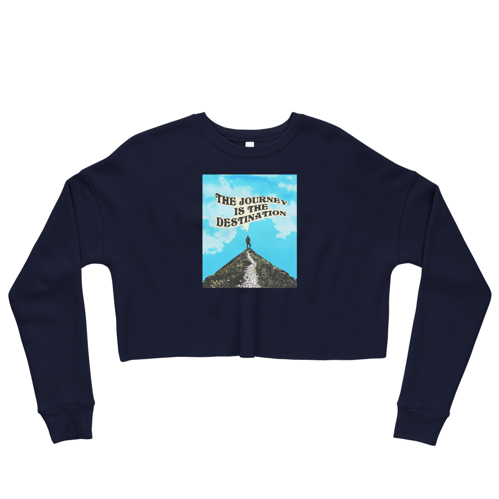 This Shroom Beach fleece cropped sweatshirt is the way to go to look fashionable while feeling perfectly comfy.