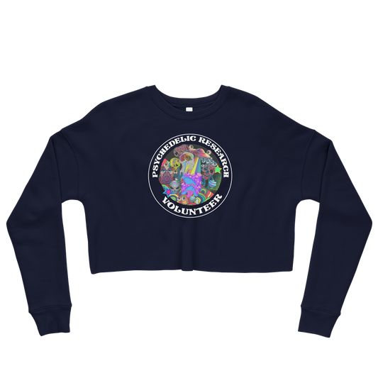 Research Volunteer Graphic Crop Sweatshirt