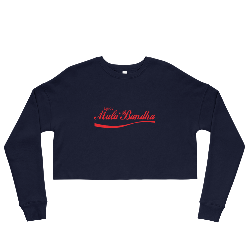 Enjoy Mula Bandha Graphic Crop Sweatshirt