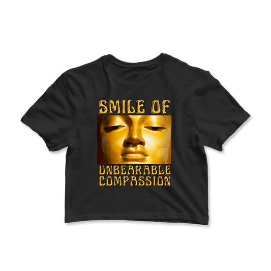 Smile Of Unbearable Compassion Graphic Crop Tee