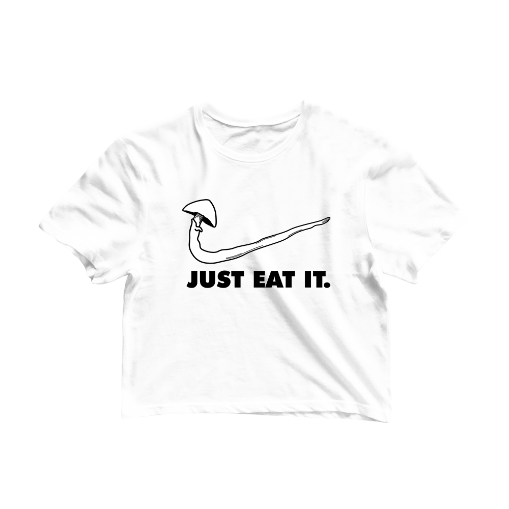 Just Eat It Graphic Crop Tee