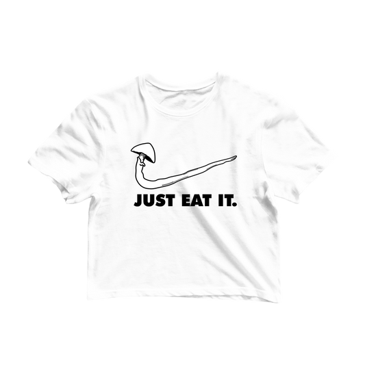 Just Eat It Graphic Crop Tee