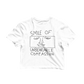 Smile Of Unbearable Compassion Doodle Graphic Crop Tee