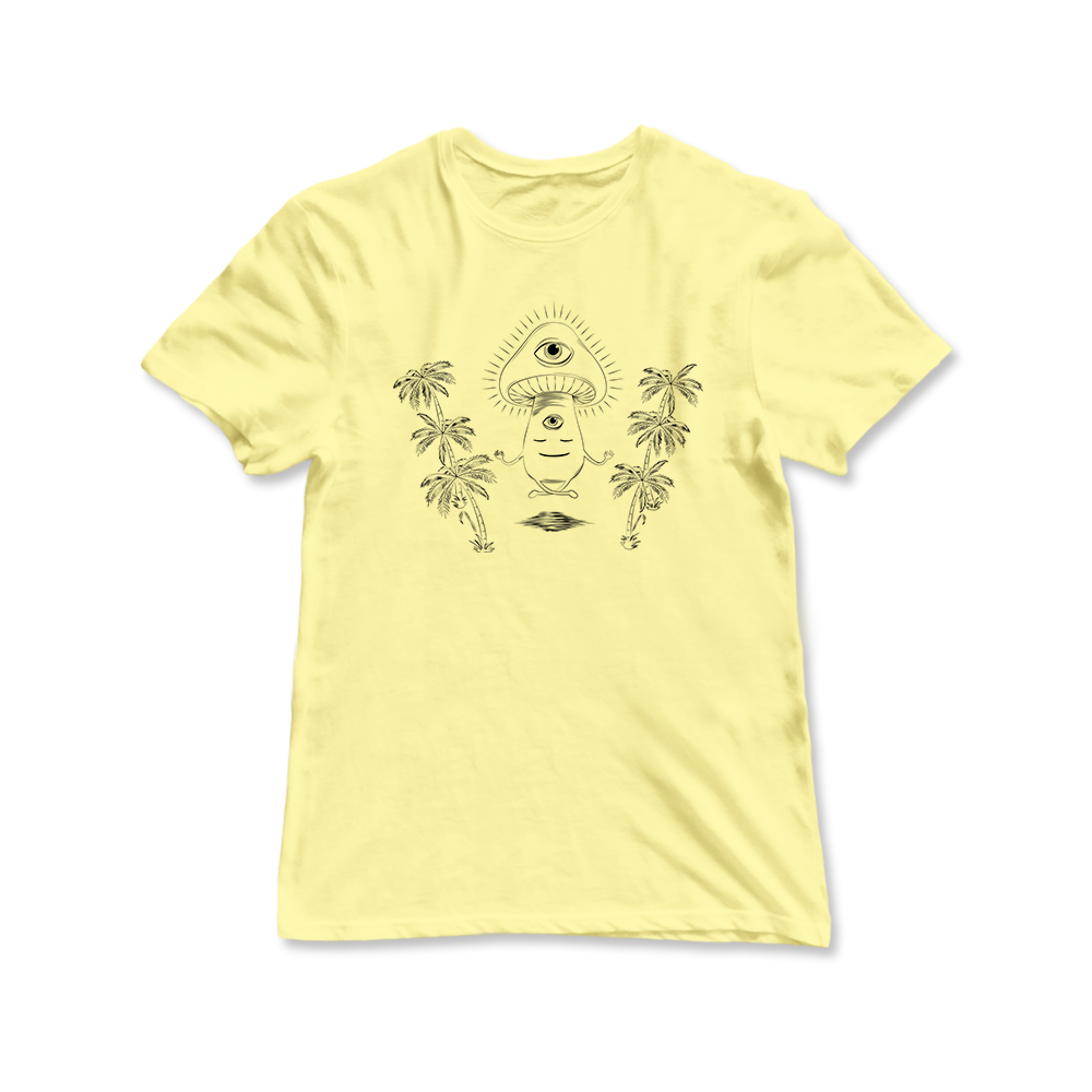 Shroom Beach Meditating Graphic Women's Tee