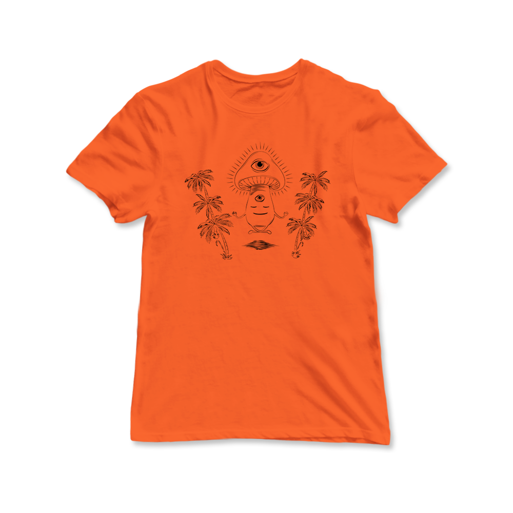 Shroom Beach Meditating Graphic Women's Tee