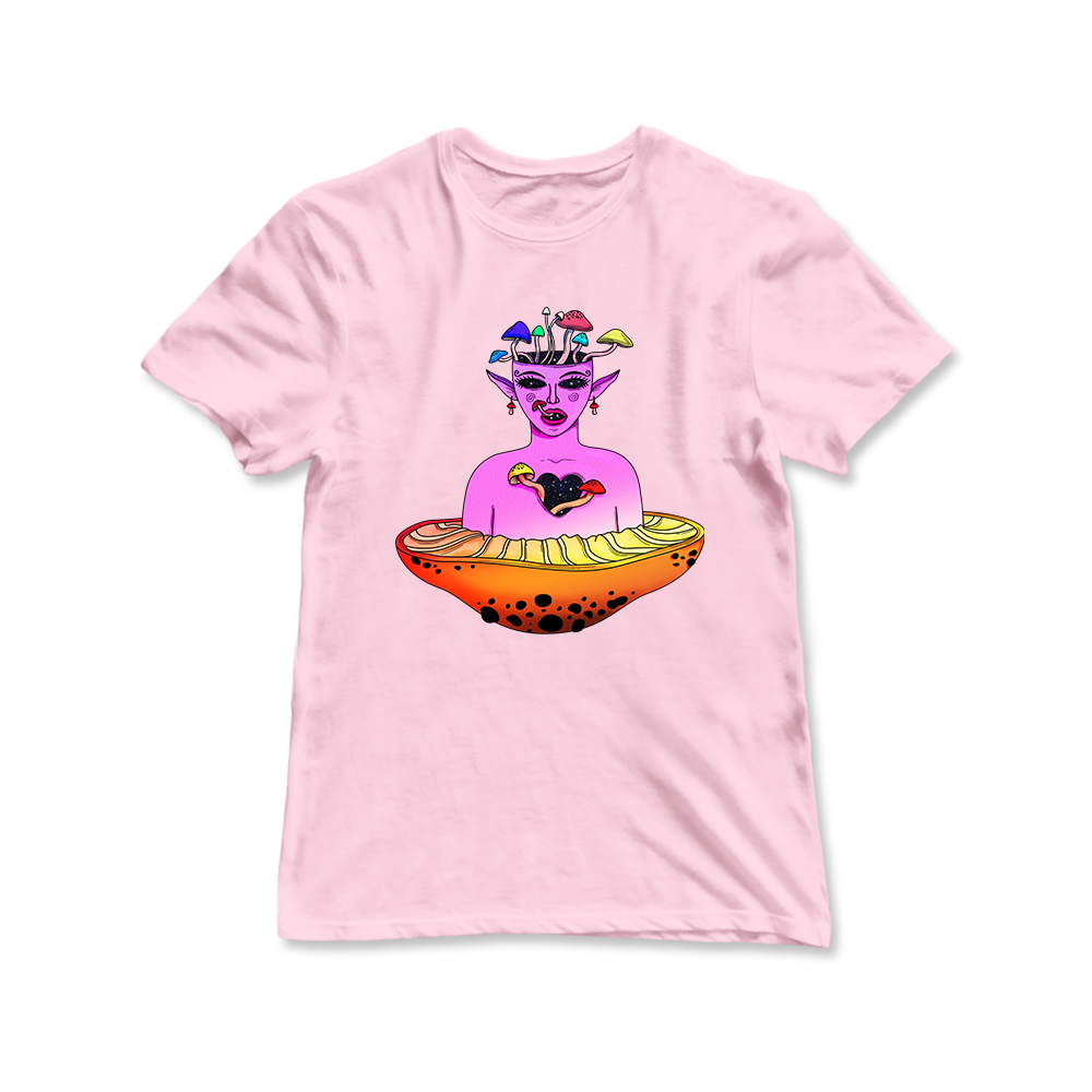 Mushroom Elf Graphic Women's Tee