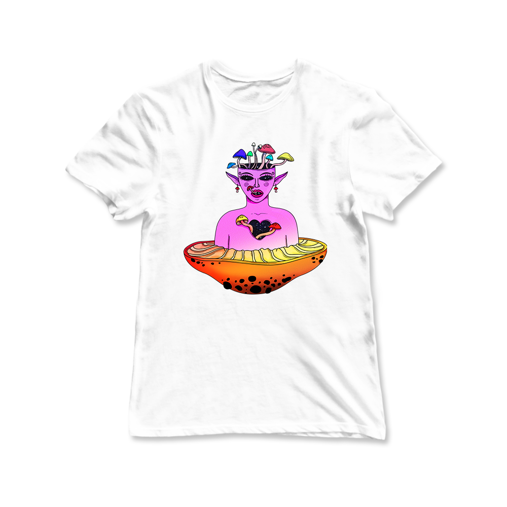 Mushroom Elf Graphic Women's Tee